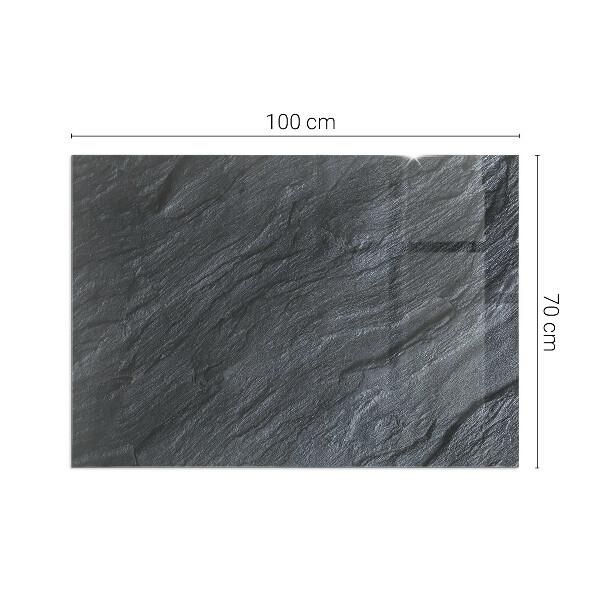 Rectangular tempered glass hearth Pattern of rocky structure
