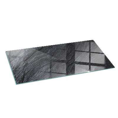 Rectangular tempered glass hearth Pattern of rocky structure