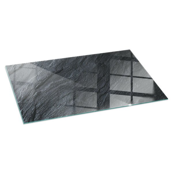 Rectangular tempered glass hearth Pattern of rocky structure