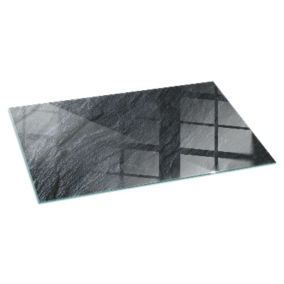 Rectangular tempered glass hearth Pattern of rocky structure