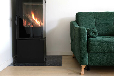 Rectangular tempered glass hearth Pattern of rocky structure