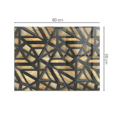 Rectangular glass hearth for wood stove Modern shapes with a wooden accent