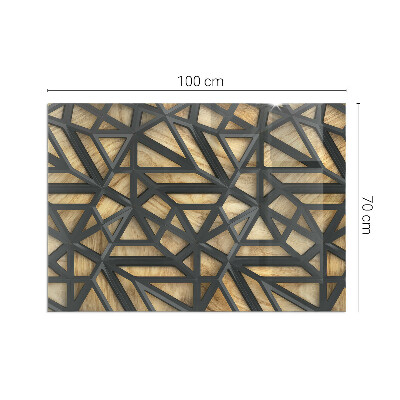 Rectangular glass hearth for wood stove Modern shapes with a wooden accent