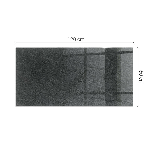 Rectangular glass hearth for wood stove Stone structure pattern