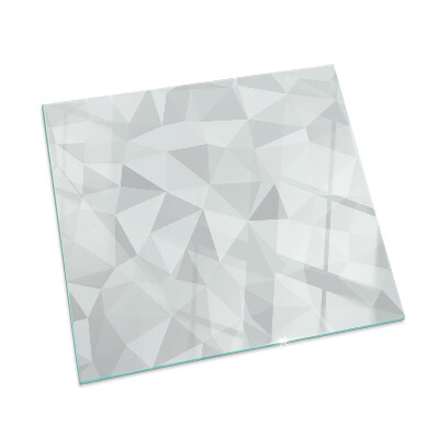 Rectangular glass hearth Geometric abstraction in shapes