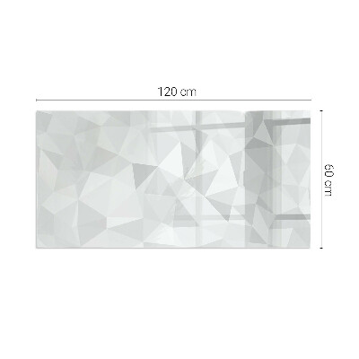 Rectangular glass hearth Geometric abstraction in shapes