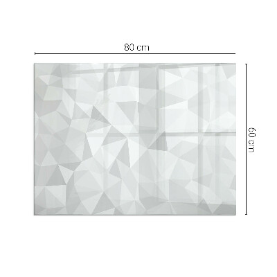 Rectangular glass hearth Geometric abstraction in shapes