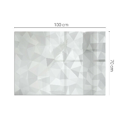 Rectangular glass hearth Geometric abstraction in shapes