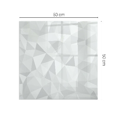 Rectangular glass hearth Geometric abstraction in shapes