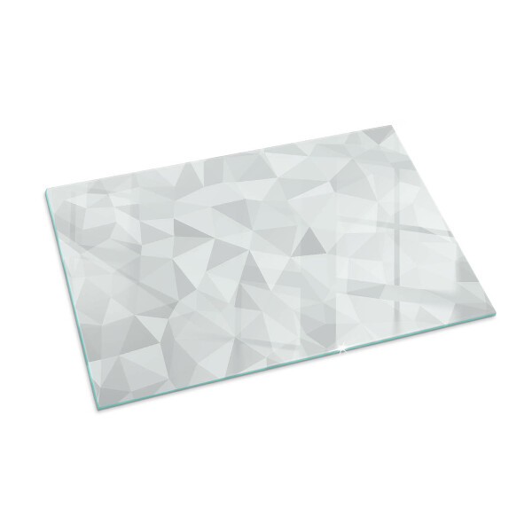 Rectangular glass hearth Geometric abstraction in shapes