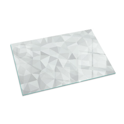 Rectangular glass hearth Geometric abstraction in shapes