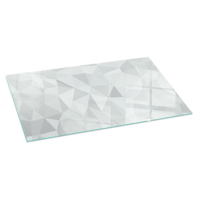 Rectangular glass hearth Geometric abstraction in shapes