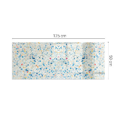 Rectangular glass hearth for wood stove Abstract texture motif