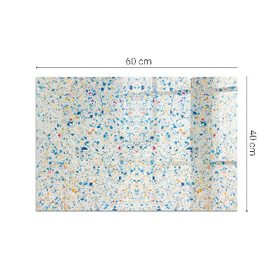 Rectangular glass hearth for wood stove Abstract texture motif