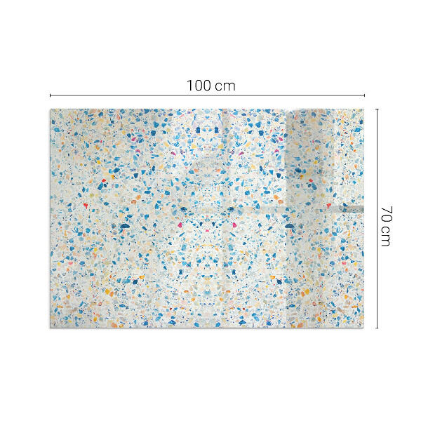 Rectangular glass hearth for wood stove Abstract texture motif