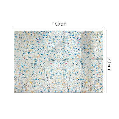 Rectangular glass hearth for wood stove Abstract texture motif