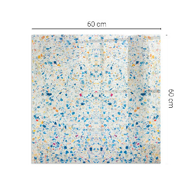 Rectangular glass hearth for wood stove Abstract texture motif