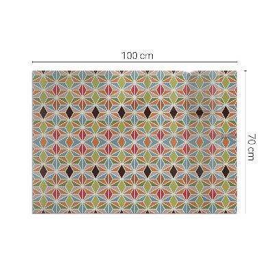 Rectangular glass hearth Polygonal patterns on the web