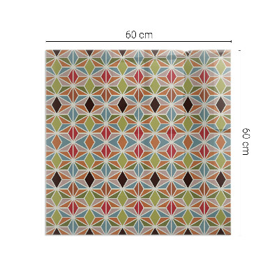 Rectangular glass hearth Polygonal patterns on the web