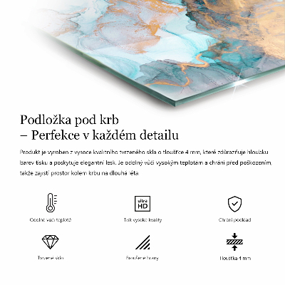 Rectangular glass hearth Polygonal patterns on the web