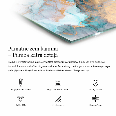 Rectangular glass hearth Polygonal patterns on the web