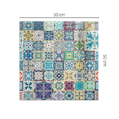 Rectangular tempered glass hearth Mosaic decorative patterns