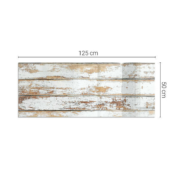 Rectangular tempered glass hearth Rusty wooden board
