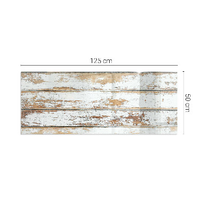 Rectangular tempered glass hearth Rusty wooden board