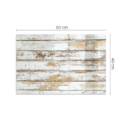 Rectangular tempered glass hearth Rusty wooden board