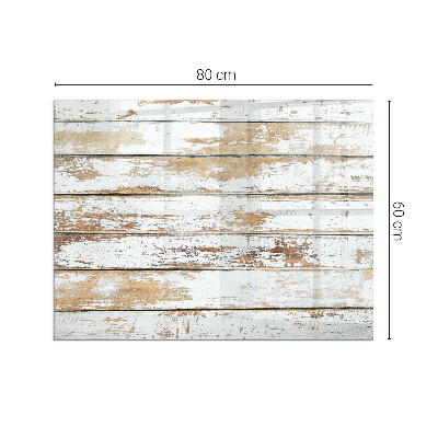 Rectangular tempered glass hearth Rusty wooden board