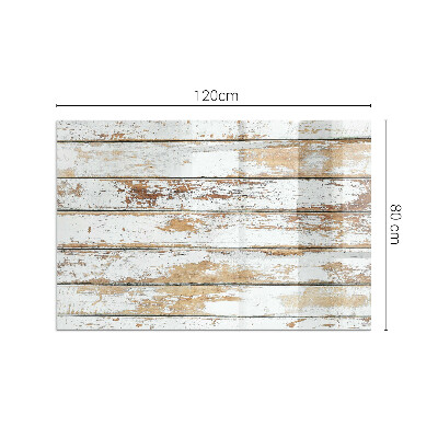 Rectangular tempered glass hearth Rusty wooden board