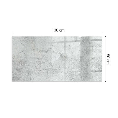 Rectangular glass hearth for wood stove Concrete texture in a raw style