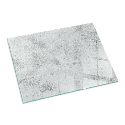 Rectangular glass hearth for wood stove Concrete texture in a raw style