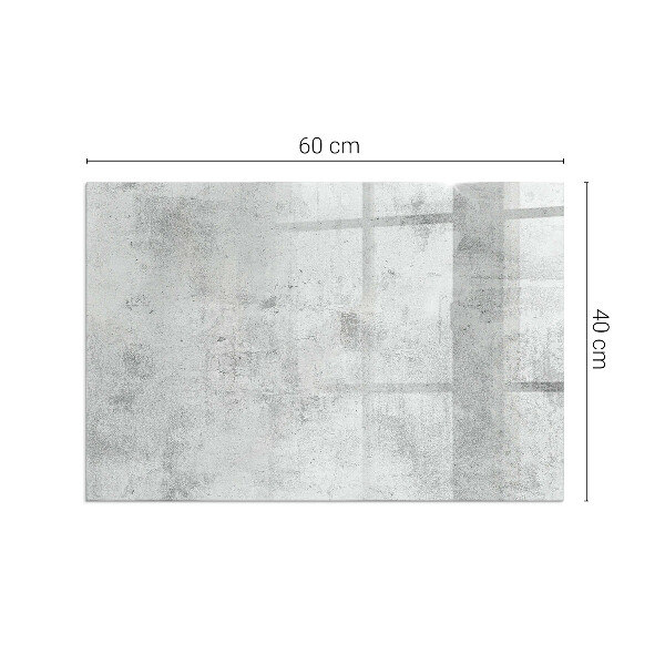 Rectangular glass hearth for wood stove Concrete texture in a raw style