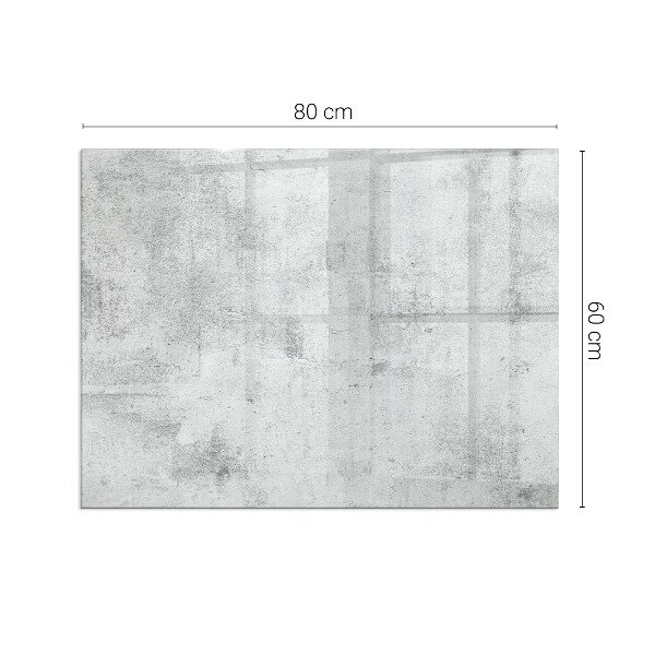 Rectangular glass hearth for wood stove Concrete texture in a raw style