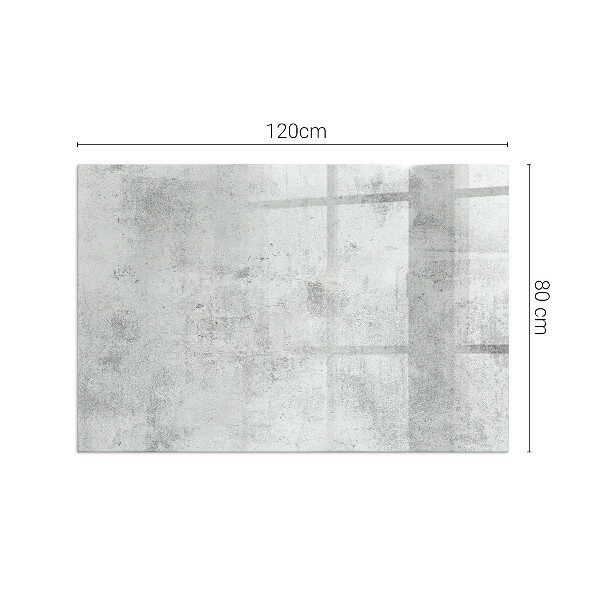 Rectangular glass hearth for wood stove Concrete texture in a raw style