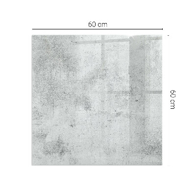 Rectangular glass hearth for wood stove Concrete texture in a raw style