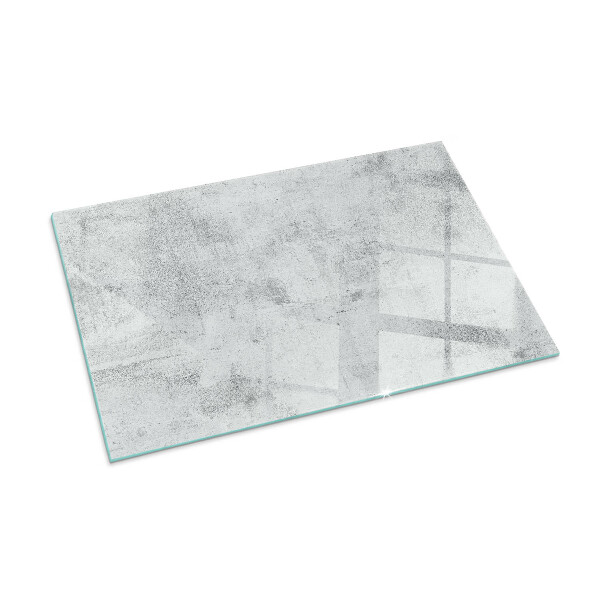 Rectangular glass hearth for wood stove Concrete texture in a raw style