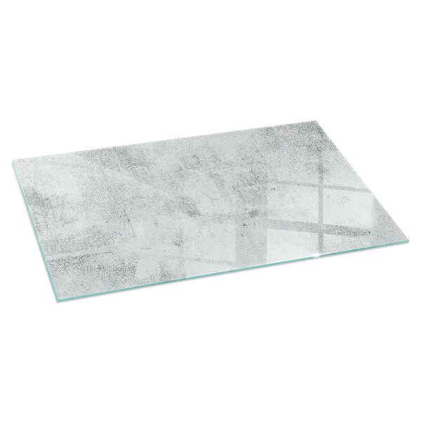 Rectangular glass hearth for wood stove Concrete texture in a raw style