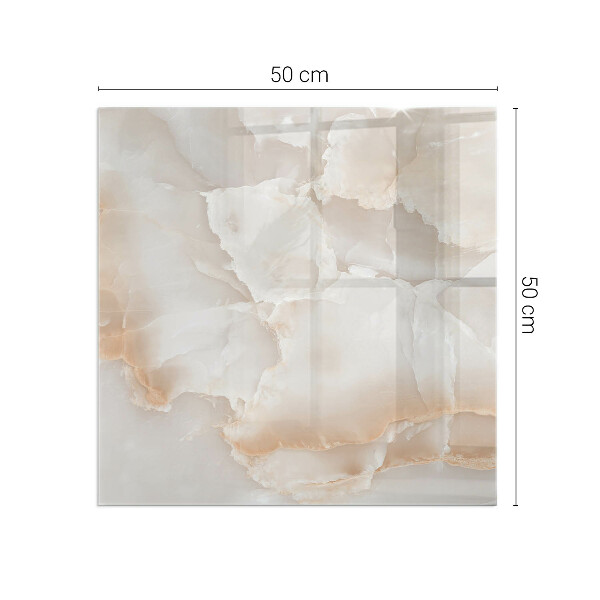 Rectangular glass hearth for wood stove Stone organic motif