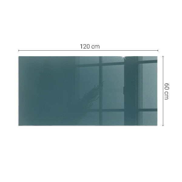 Rectangular glass hearth for wood stove Sea Color
