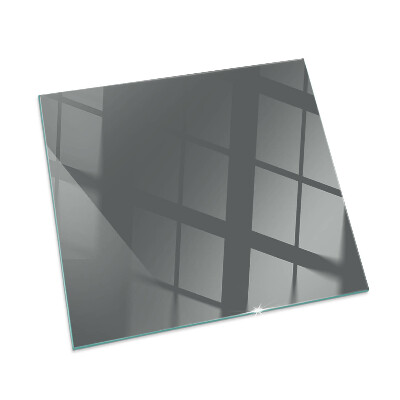 Rectangular glass hearth Color: Gray-brown