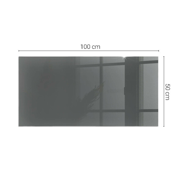 Rectangular glass hearth Color: Gray-brown