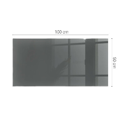 Rectangular glass hearth Color: Gray-brown