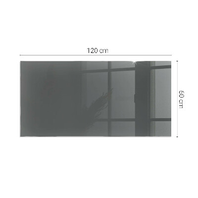 Rectangular glass hearth Color: Gray-brown