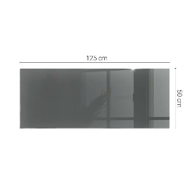 Rectangular glass hearth Color: Gray-brown