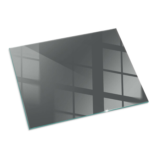 Rectangular glass hearth Color: Gray-brown