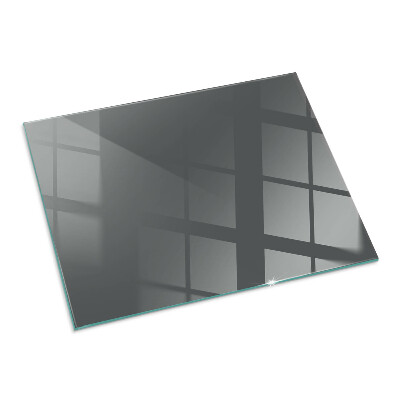 Rectangular glass hearth Color: Gray-brown