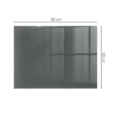 Rectangular glass hearth Color: Gray-brown