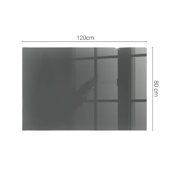 Rectangular glass hearth Color: Gray-brown